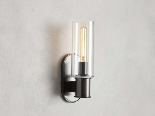 Harlin Sconce in Clear Bronze